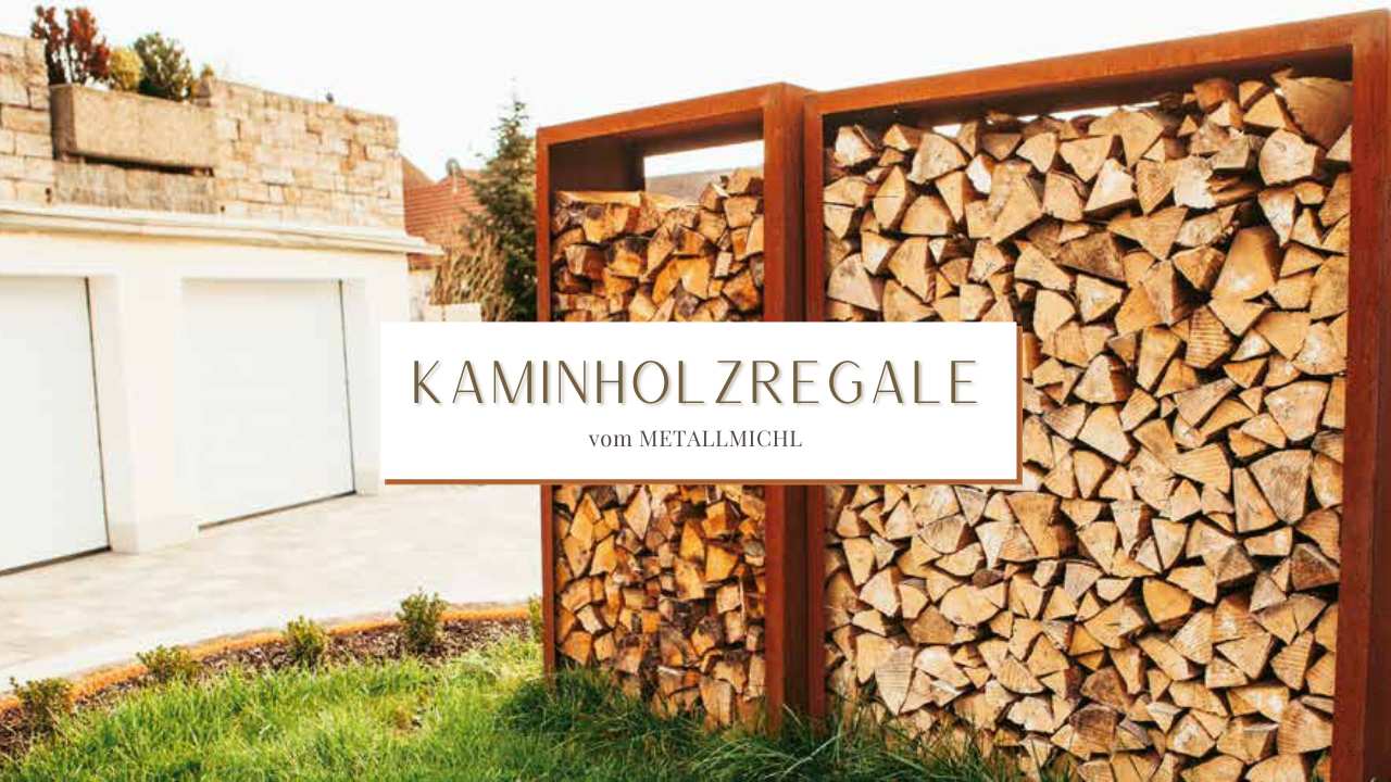 Kaminholzregal Metall Außen