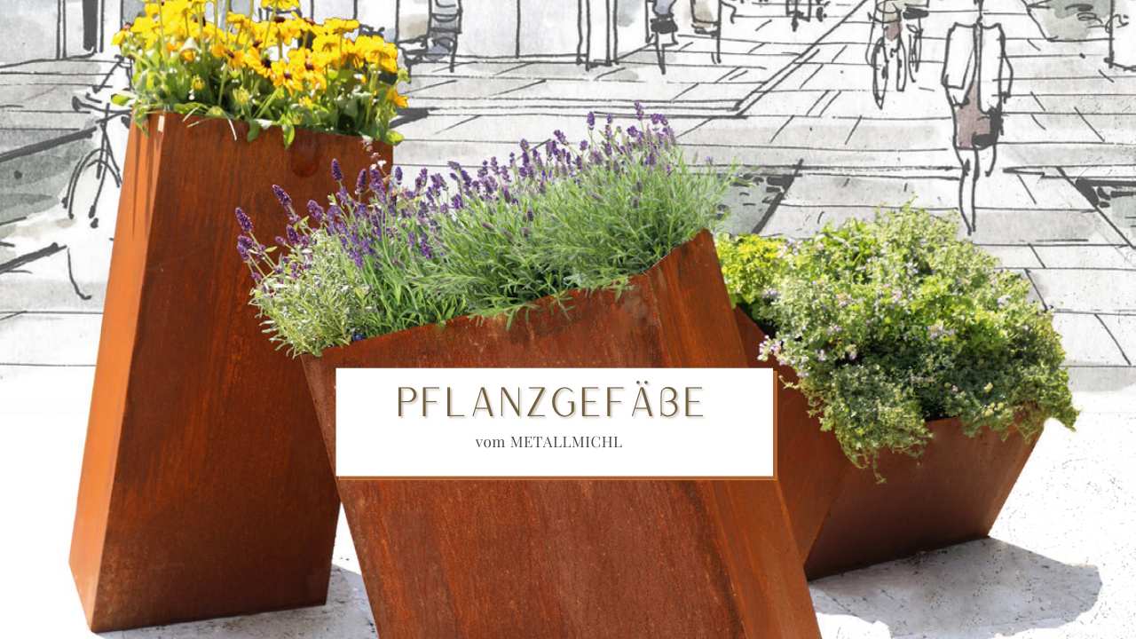 Pflanzgefäße - Rostsäulen kaufen