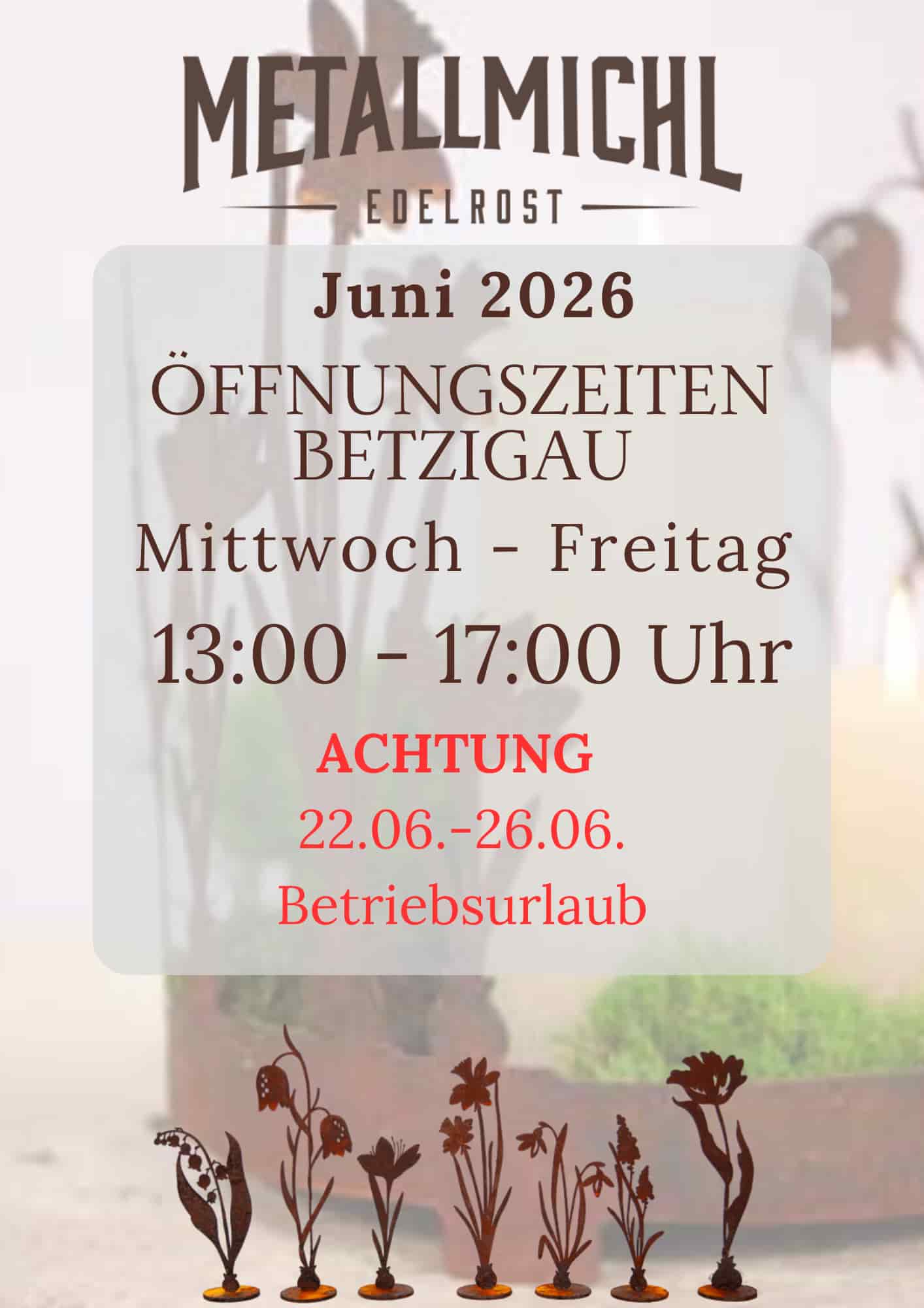 &Ouml;ffnungszeiten