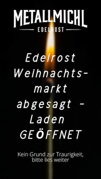 Metallmichl Weihanchtsmarkt 2023 abgesagt