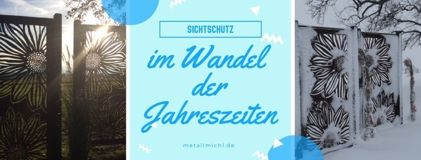 Sichtschutz im Wandel der Jahreszeiten